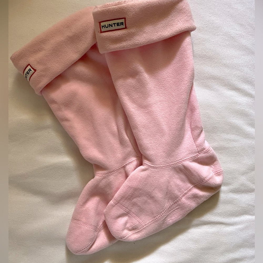 Pink Hunter Boot socks